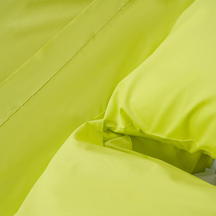 Zenoni & ColombiCompleto Lenzuola in 100% cotone alta qualità Verde Lime Offerta esclusiva
