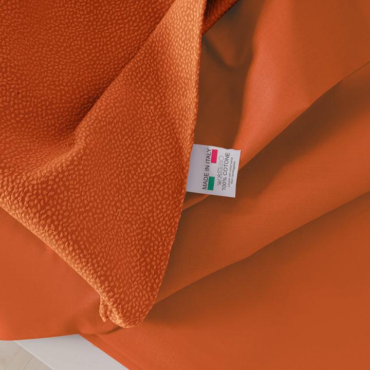 Zenoni & ColombiCompleto copriletto con federe in cotone Jacquard Keppler Arancio Scuro 50% di sconto con spedizione gratuita