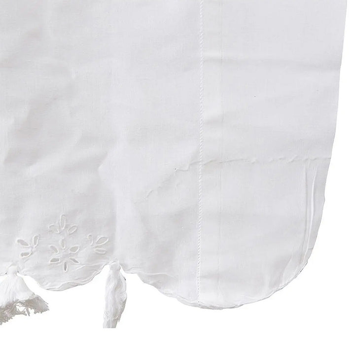 Zenoni & ColombiTenda ricamata a mano in misto Lino Made in Italy variante Doria Offerte