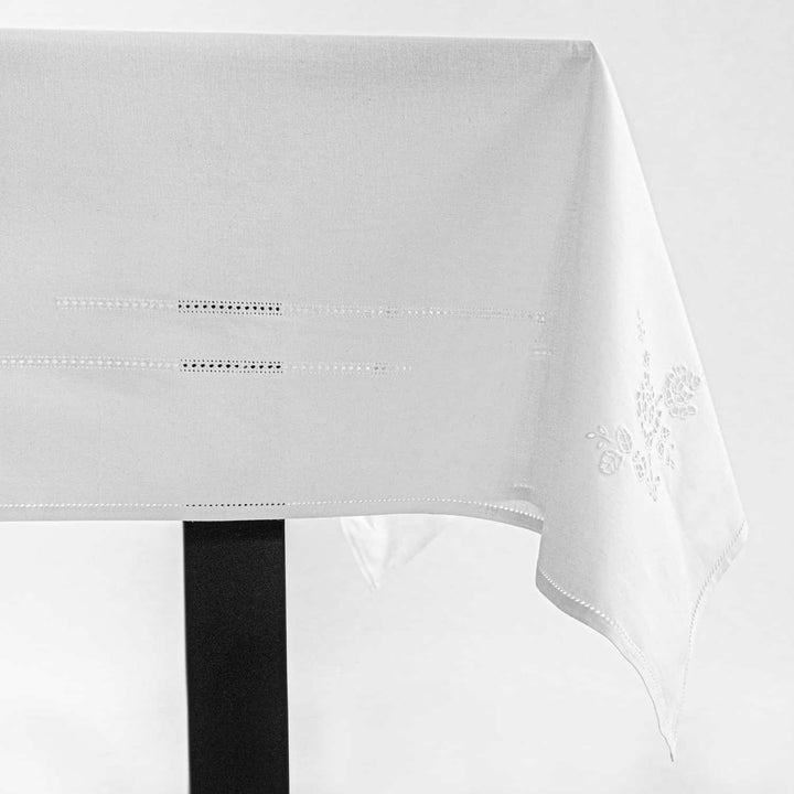 Zenoni & ColombiTovaglia Ricamata Le Roses Spedizione Gratuita