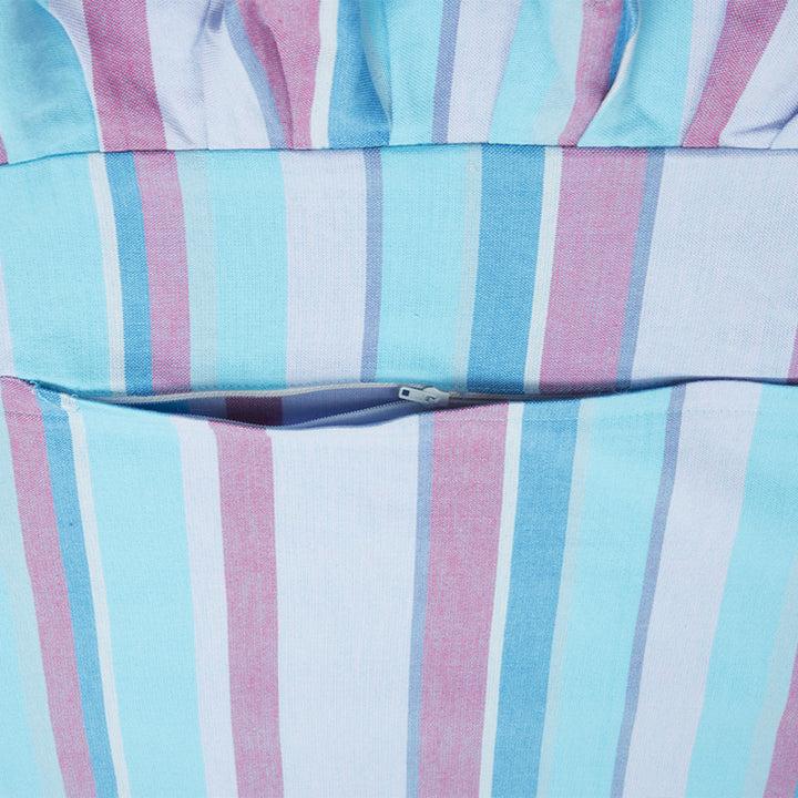 Zenoni & ColombiCopricuscino per sedia Provencal 100% cotone Azzurro Italy