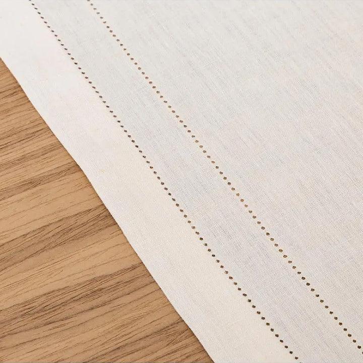 Zenoni & ColombiRunner ricamato a mano in Lino biologico Made in Italy St. Tropez Hotsell