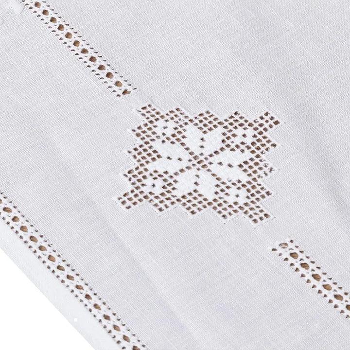 Zenoni & ColombiCentrotavola ricamato a mano in misto Lino e Cotone Made in Italy variante Sara Acquista Ora