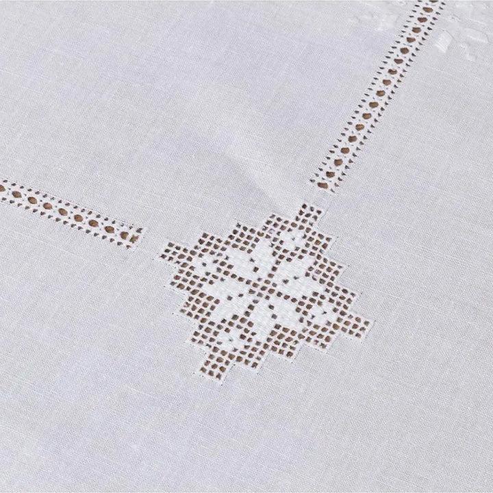 Zenoni & ColombiCentrotavola ricamato a mano in misto Lino e Cotone Made in Italy variante Sara Acquista Ora