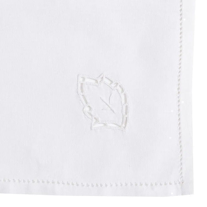 Zenoni & ColombiCentrino centrotavola ricamato a mano in puro cotone Made in Italy variante Sherwood Qualità