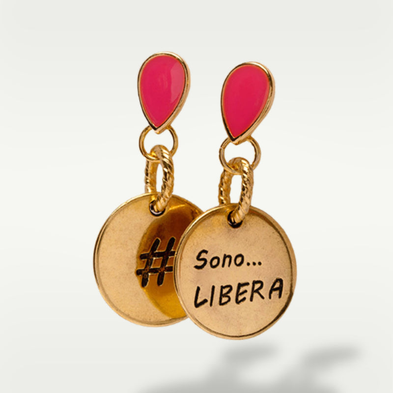 ALMALA ORECCHINO #SENTIMENT | FUCSIA Spedizione Gratuita