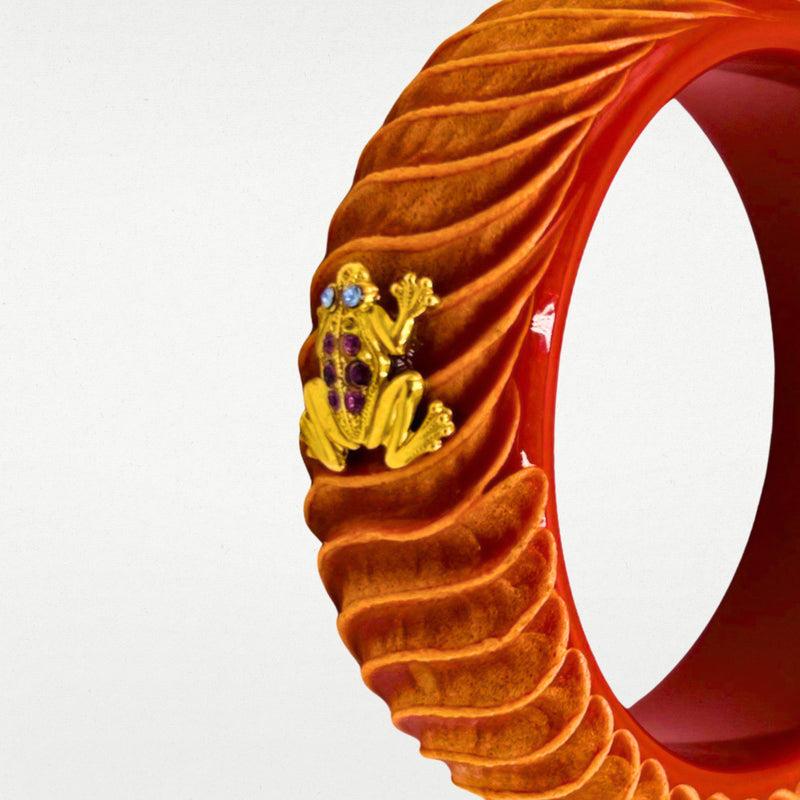 ALMALA BRACCIALE ACETATE FROG | MATTONE CHIARO Qualità Garantita