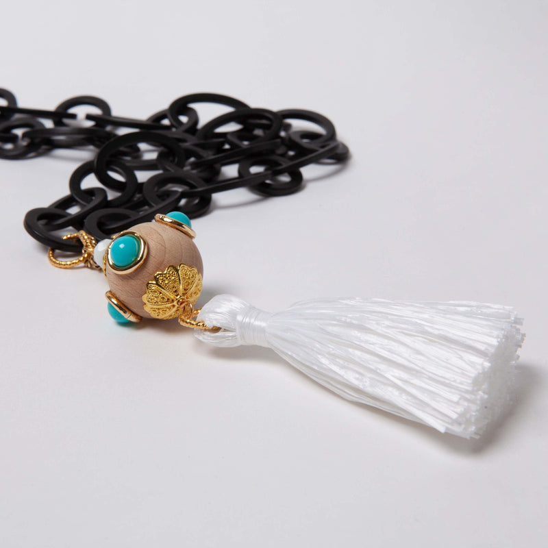 ALMALA COLLANA NAPPA BLACK & WHITE | BIANCO Offerta