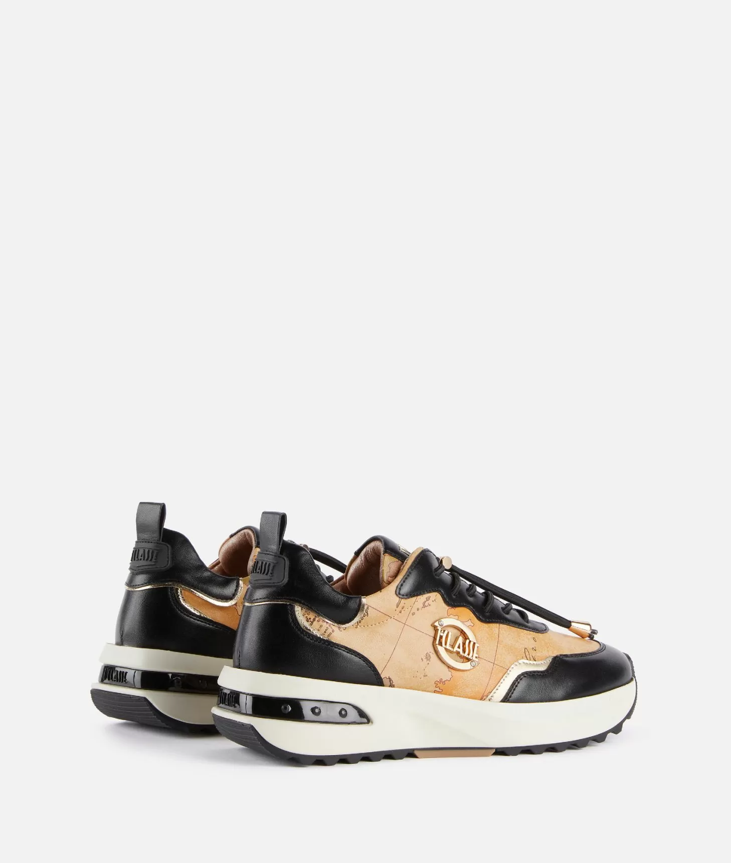 Alviero martini 1a classe Geo Road Marrakech sneakers in eco nappa Nere Negozio