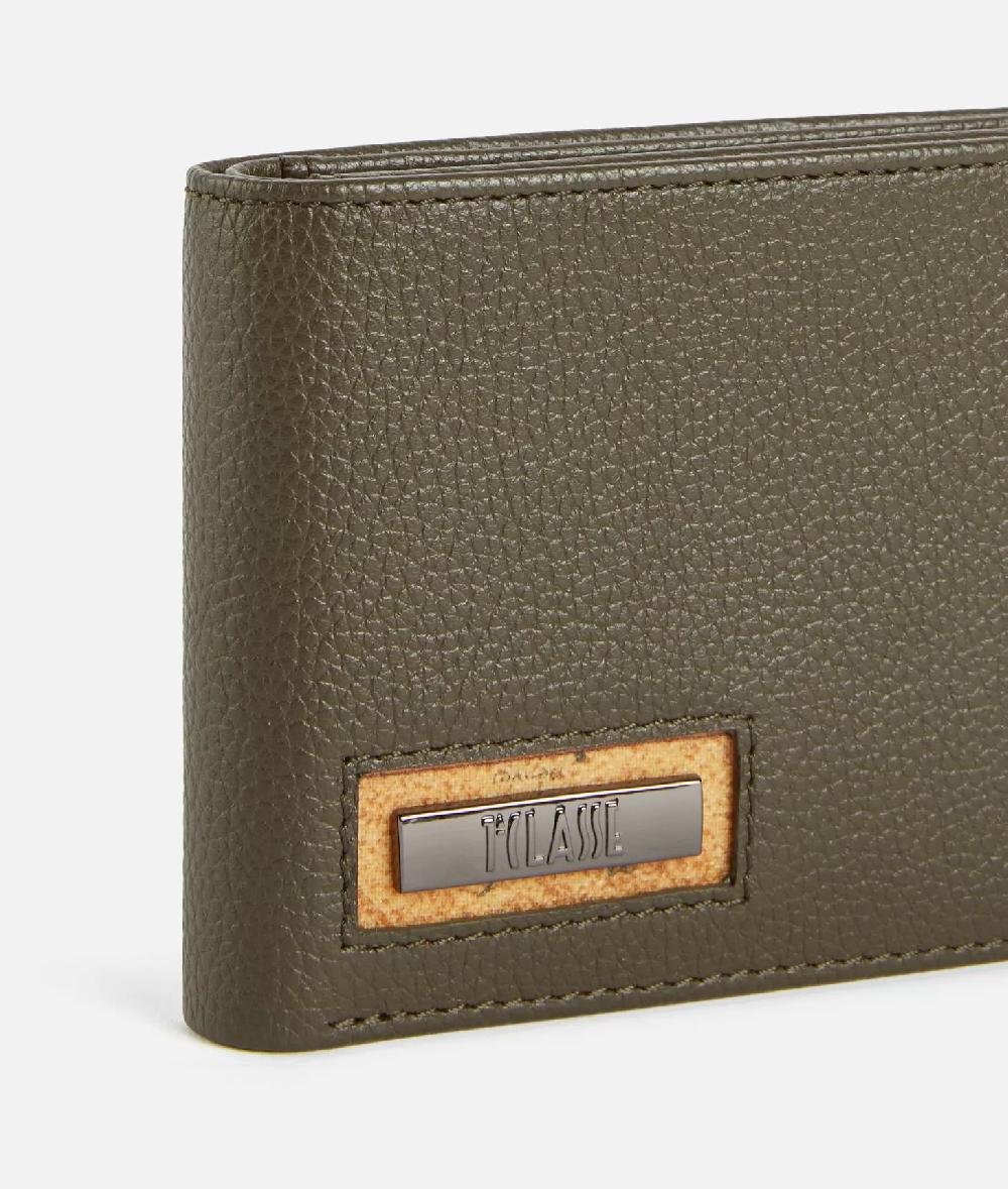 Alviero martini 1a classe Beta Leather portafoglio medio Verde Militare Qualità Garantita