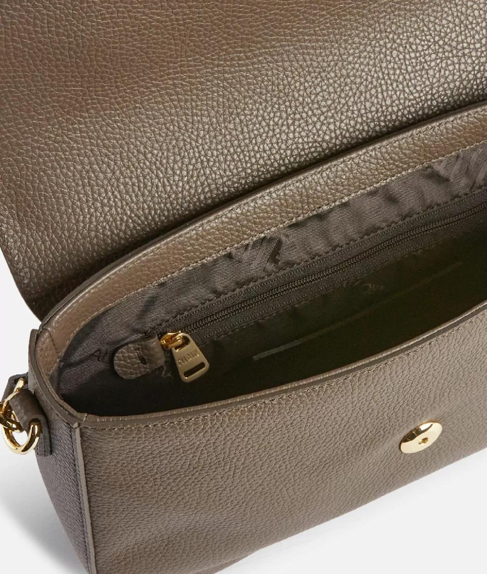 Alviero martini 1a classe Inspiring Bag tracolla con patta Taupe Scuro Qualità