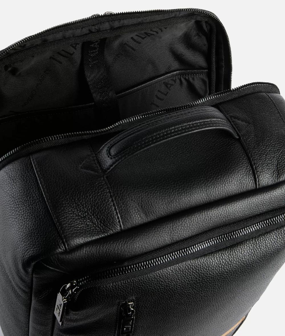 Alviero martini 1a classe Beta Leather zaino da viaggio tripla portabilità Nero Nuova
