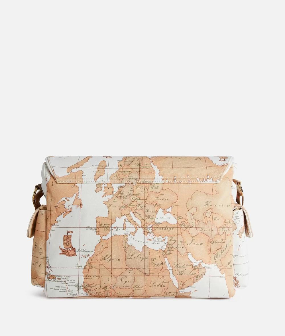 Alviero martini 1a classe Borsa a tracolla con mappa Geo Classic Panna Offerte stagionali