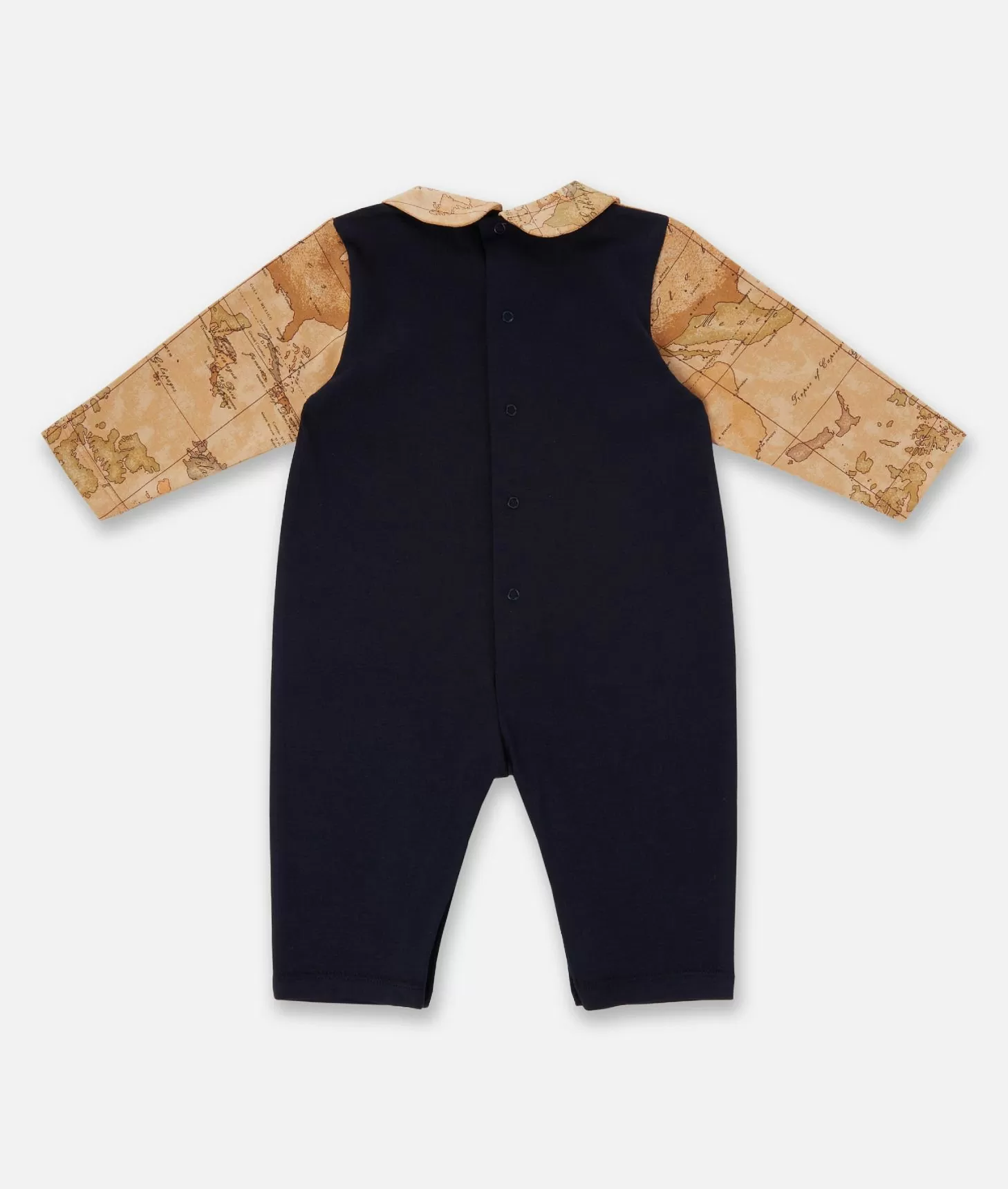 Alviero martini 1a classe Tutina in cotone senza piedini Geo Puzzle Blu Offerte speciali