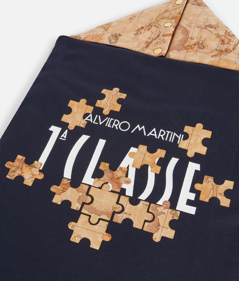 Alviero martini 1a classe Sacco nanna Geo Puzzle Blu Sconti VIP