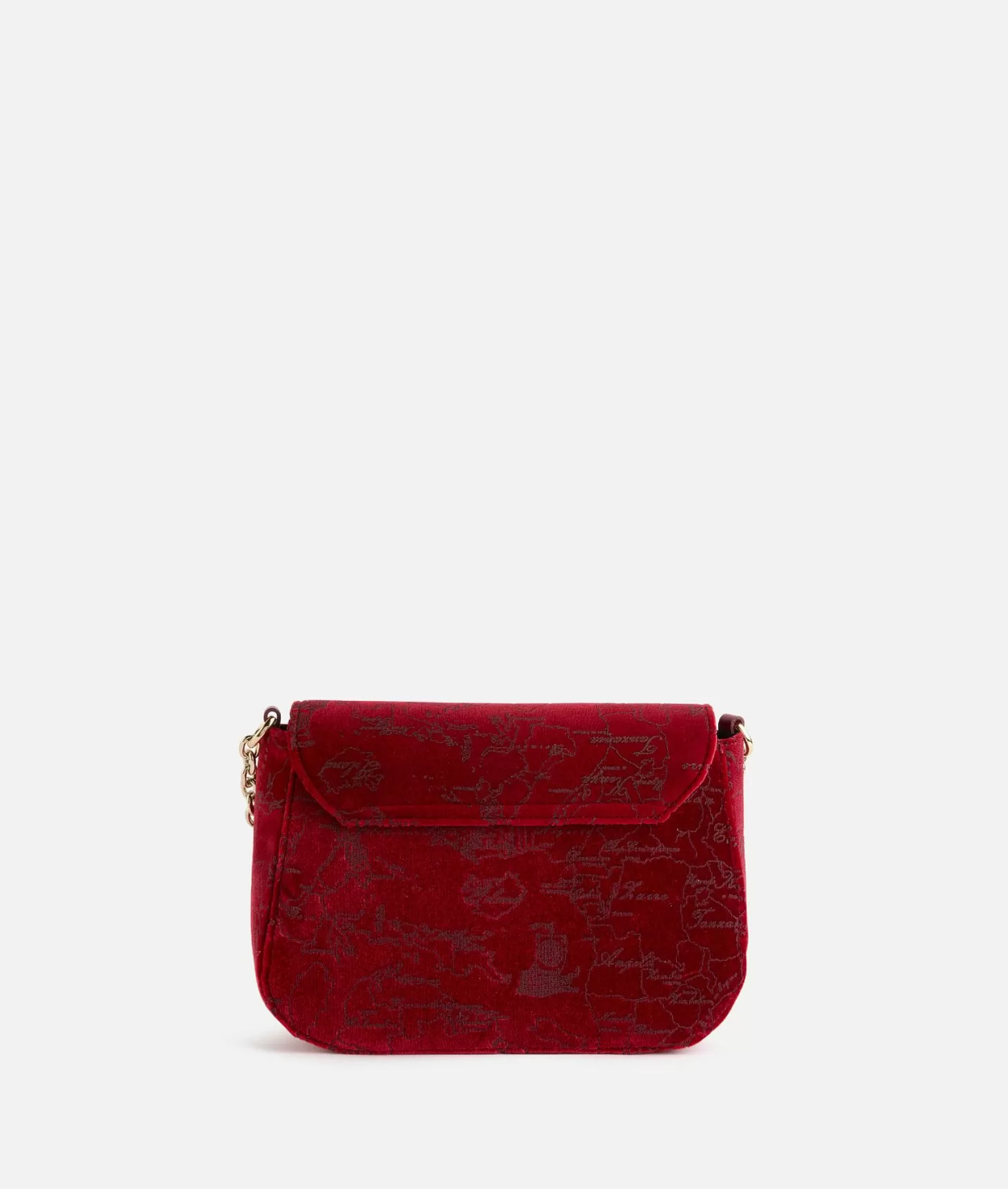Alviero martini 1a classe Moments Bag tracolla con patta e catena in velluto Geo Filetto Rossa Super Saving Price