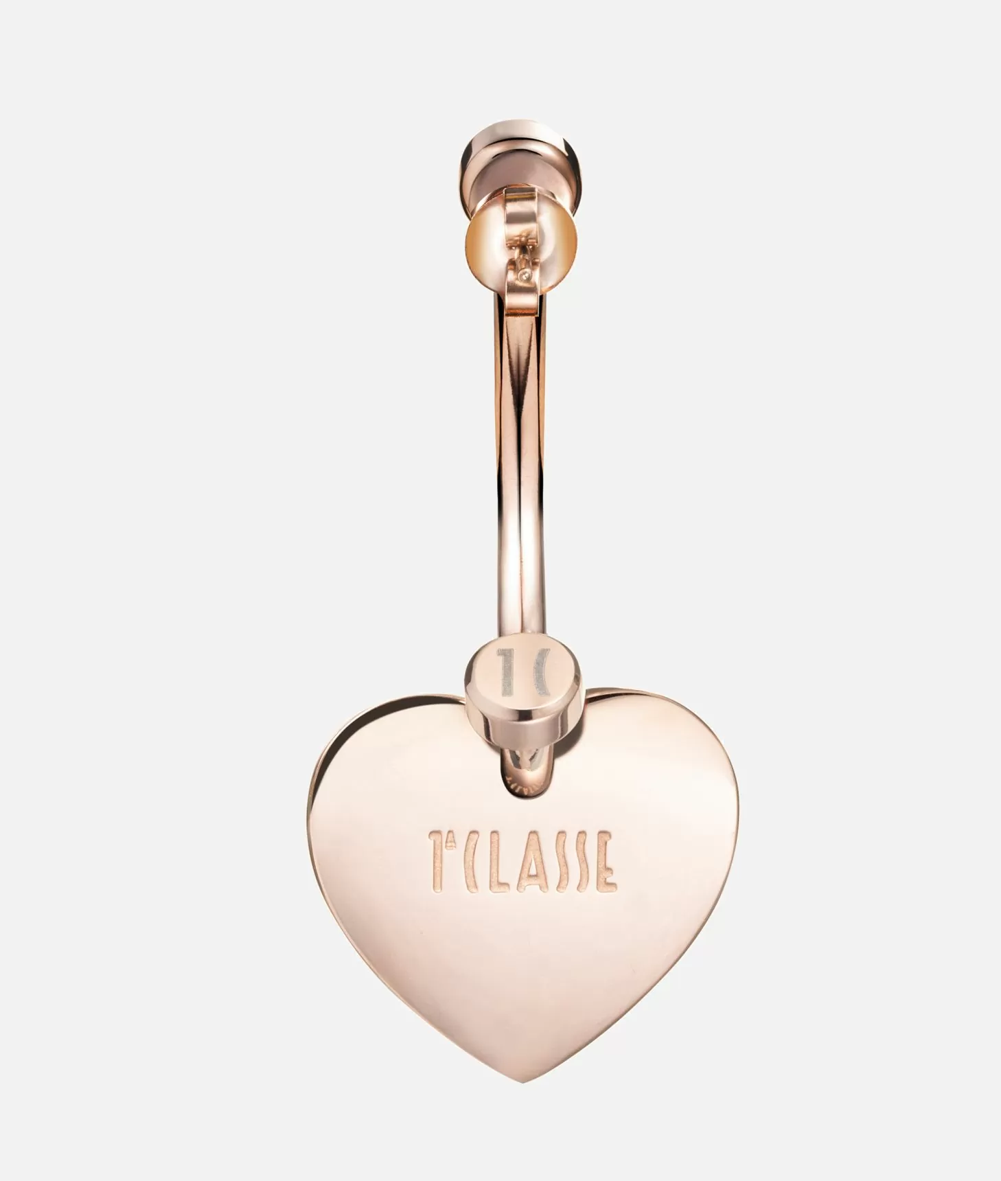 Alviero martini 1a classe Love Lane orecchini in acciaio con pendente a cuore in pelle Latest stili