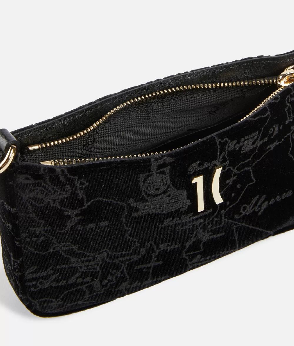 Alviero martini 1a classe Moments Bag pochette con tracolla e catena Nero Ultimo giorno