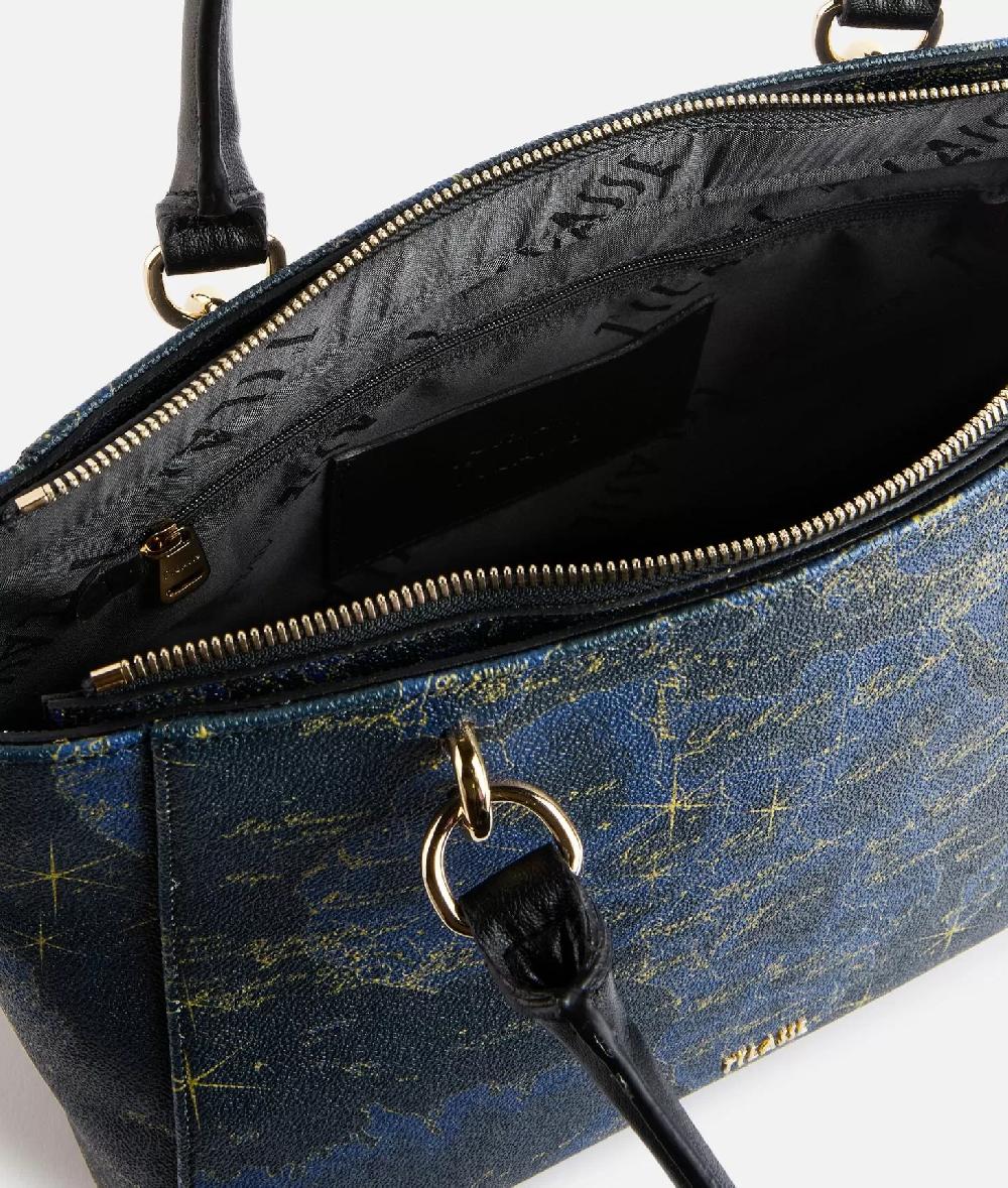 Alviero martini 1a classe Geo Midnight borsa shopping Blu Notte In vendita