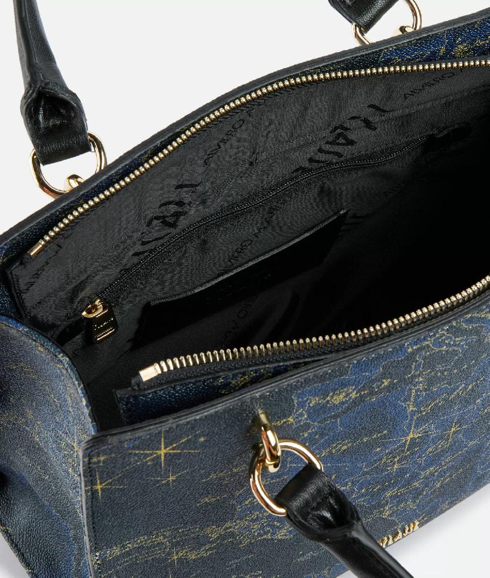 Alviero martini 1a classe Geo Midnight borsa a mano con tracolla Blu Notte Duty-free