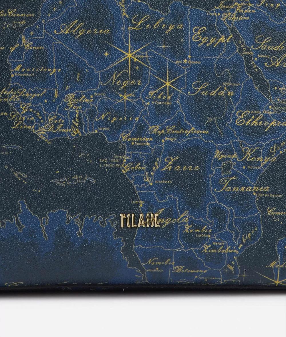 Alviero martini 1a classe Geo Midnight borsa a mano con tracolla Blu Notte Duty-free