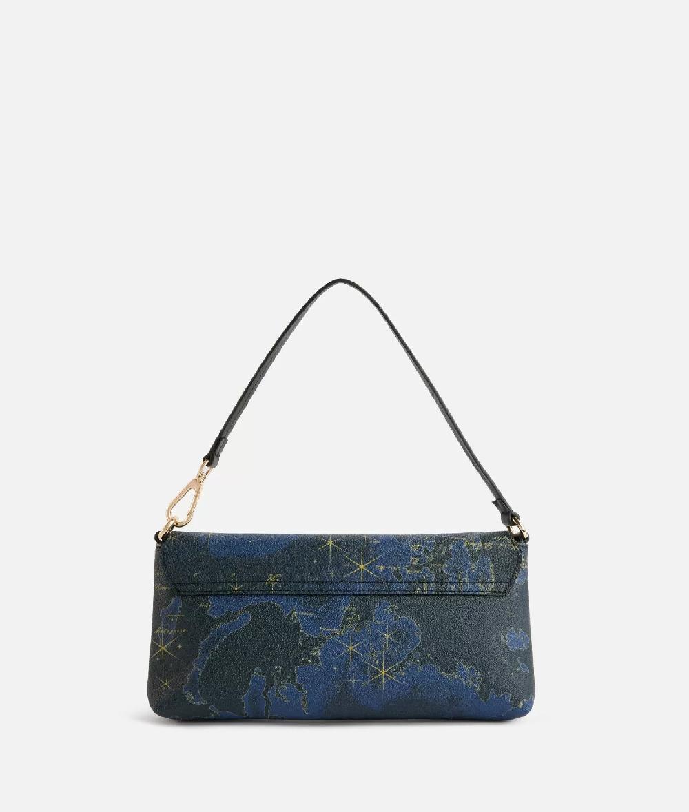 Alviero martini 1a classe Geo Midnight pochette con patta Blu Notte Sconti questo mese