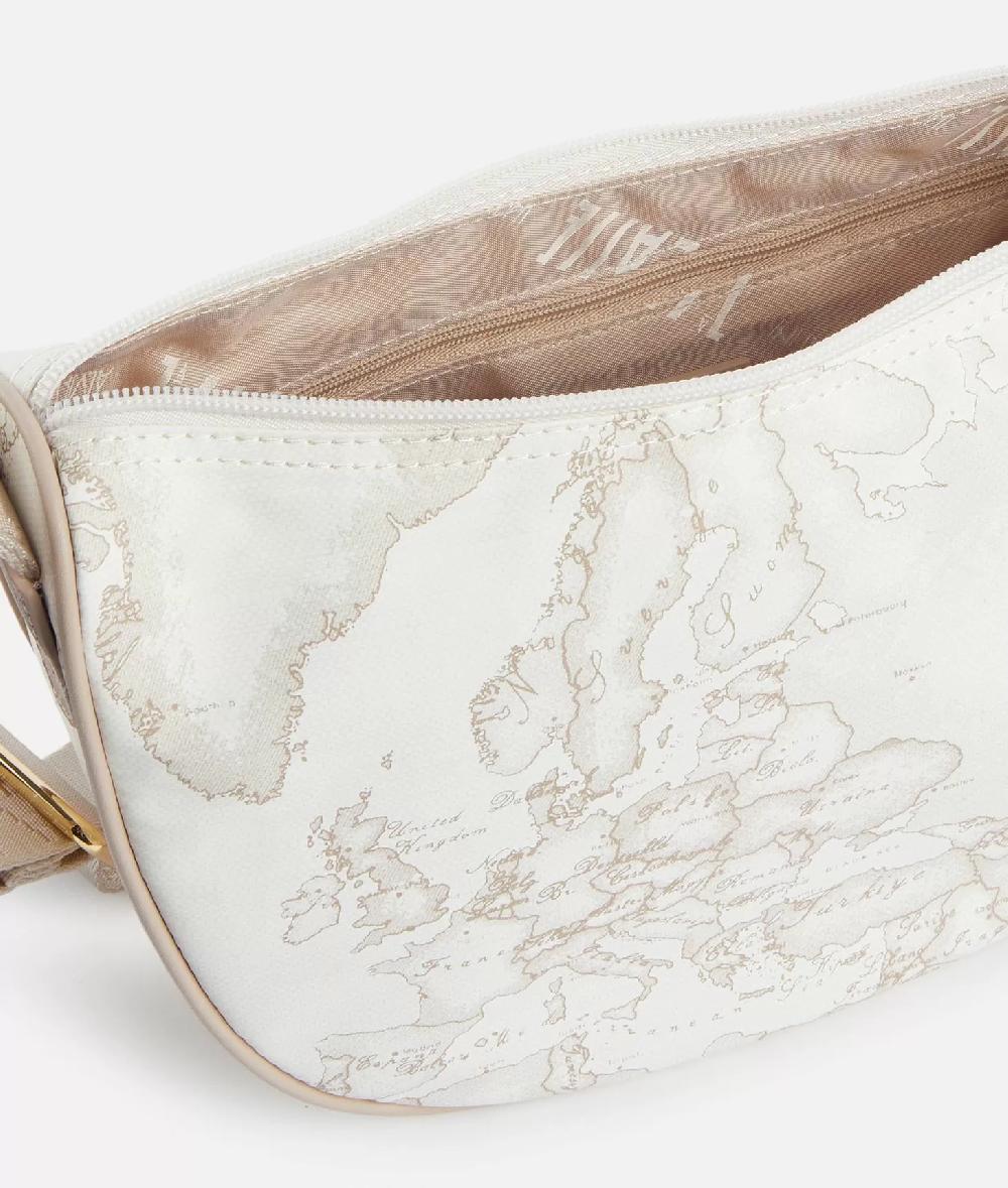 Alviero martini 1a classe Geo Soft White tracolla a mezzaluna piccola Qualità