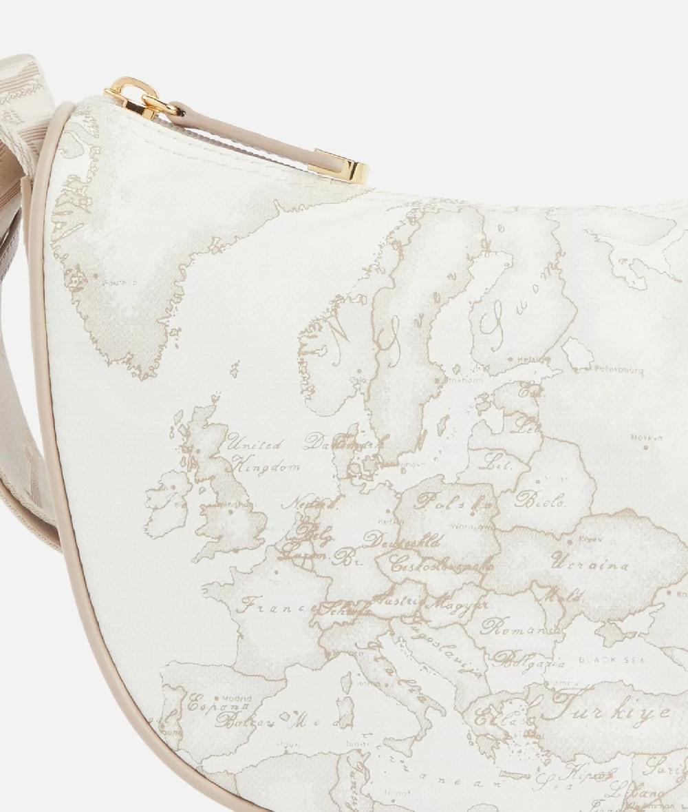 Alviero martini 1a classe Geo Soft White tracolla a mezzaluna piccola Qualità