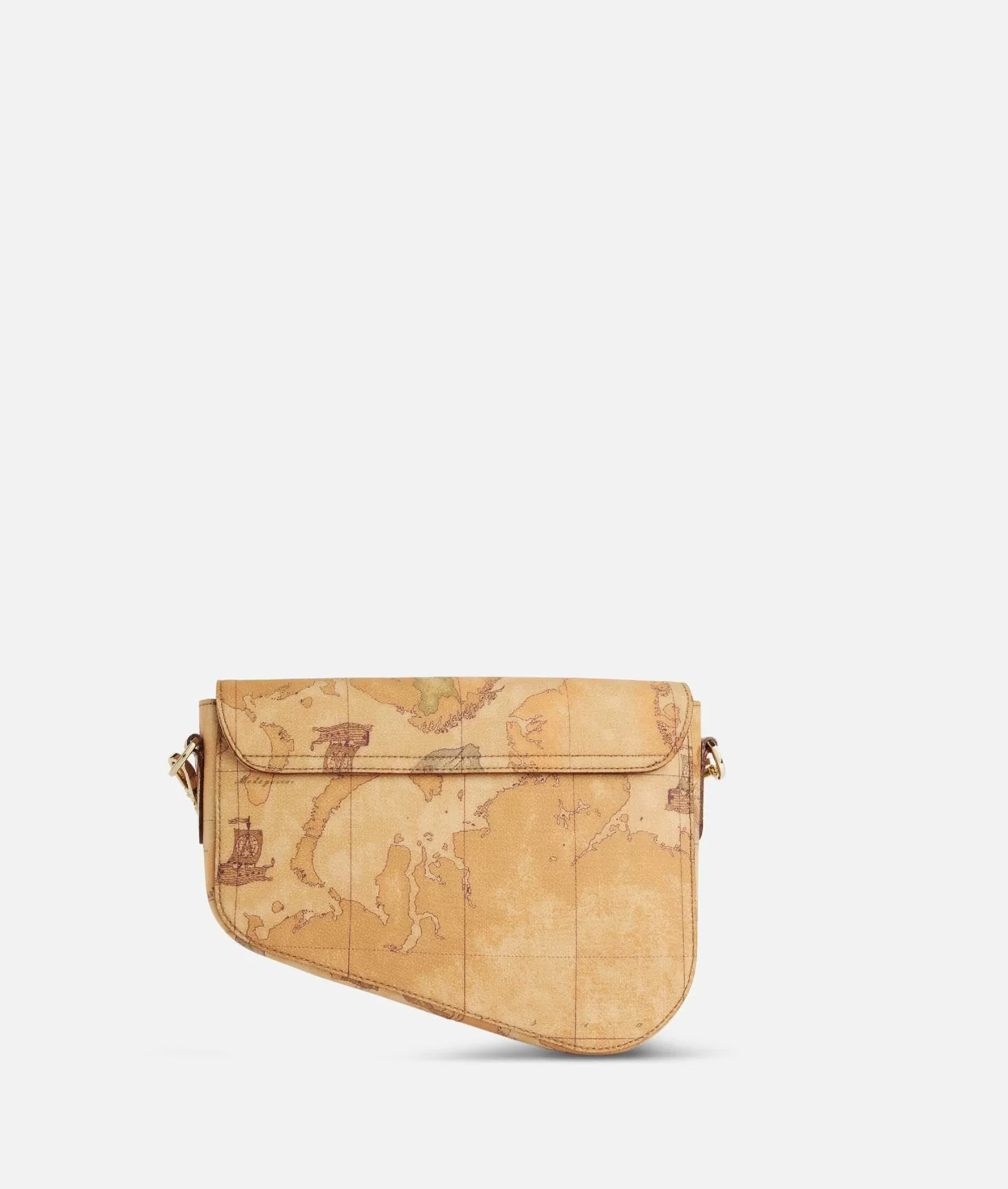 Alviero martini 1a classe Borsa a tracolla con patta in tessuto stampa Geo Classic Naturale Novità