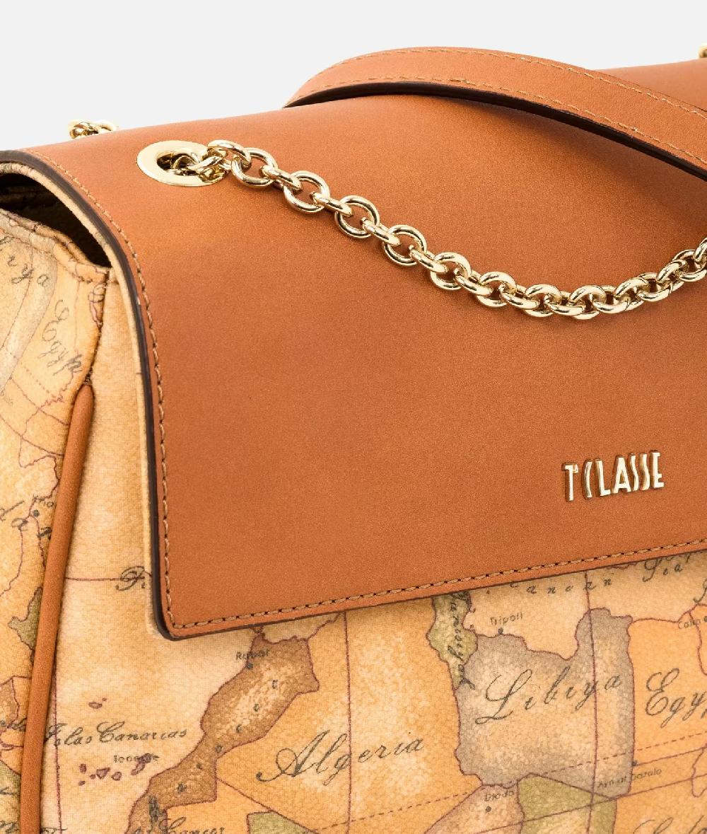 Alviero martini 1a classe Geo Classic Borsa mini con battente in pelle Outlet