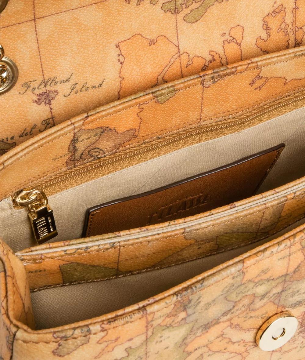 Alviero martini 1a classe Geo Classic Borsa mini con battente in pelle Outlet