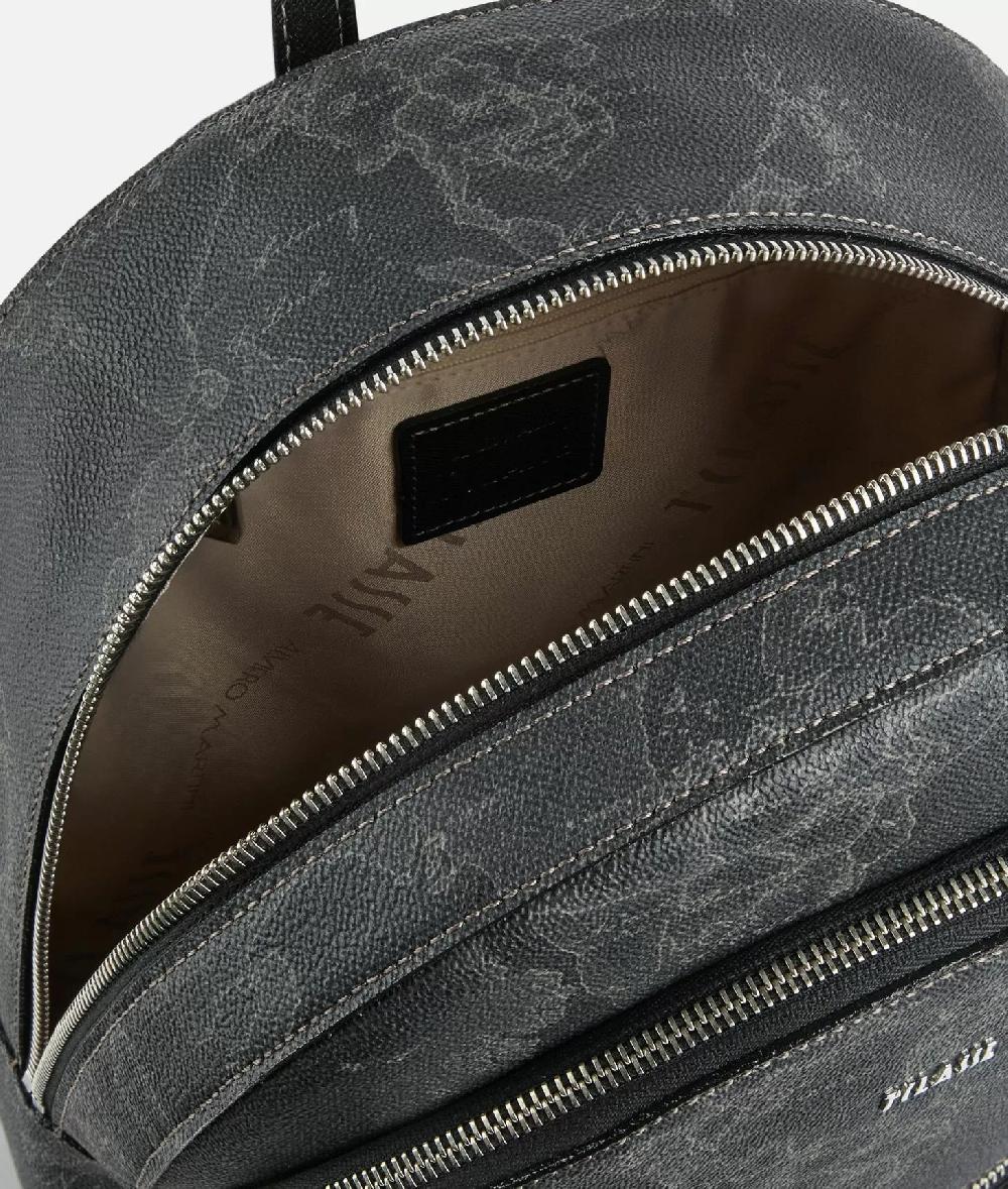 Alviero martini 1a classe Zaino tre tasche in tessuto stampa Geo Night Nero Negozio