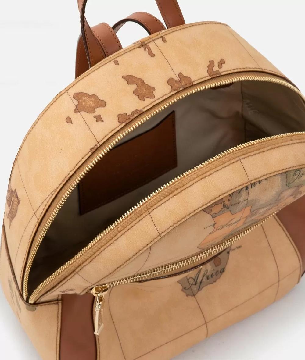 Alviero martini 1a classe Geo Classic zaino con inserti frontali in pelle Spedizione gratuita