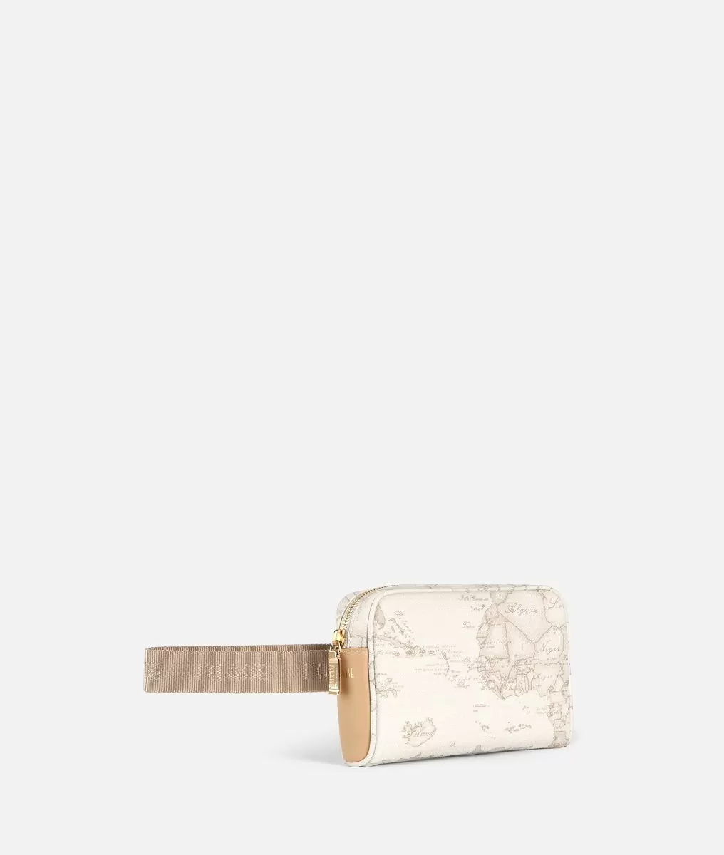 Alviero martini 1a classe Geo White Marsupio con cintura a nastro Prezzo di fabbrica