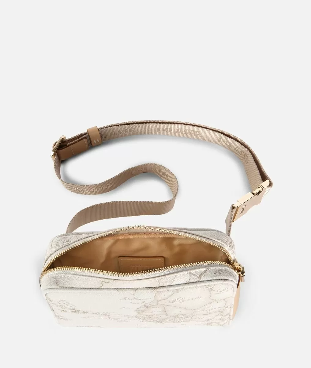 Alviero martini 1a classe Geo White Marsupio con cintura a nastro Prezzo di fabbrica