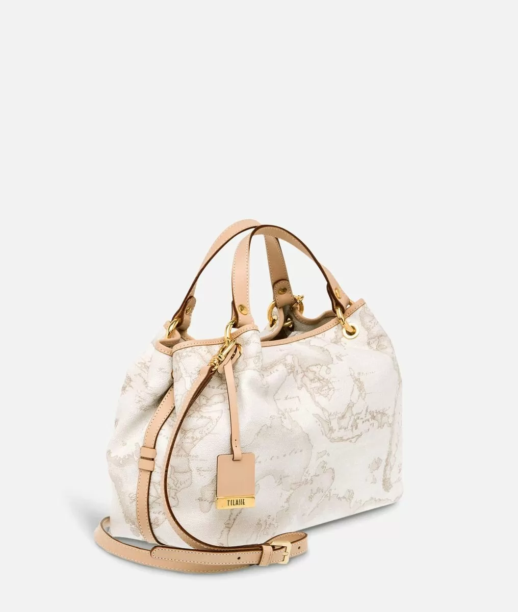 Alviero martini 1a classe Geo White Borsa media a mano Offerta Giorno del Papà