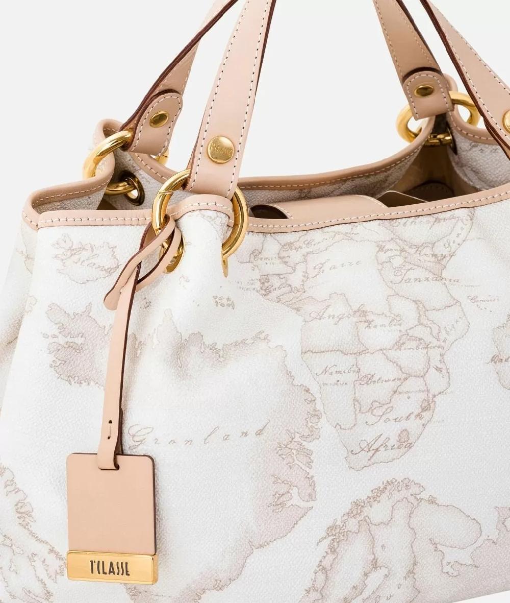 Alviero martini 1a classe Geo White Borsa media a mano Offerta Giorno del Papà