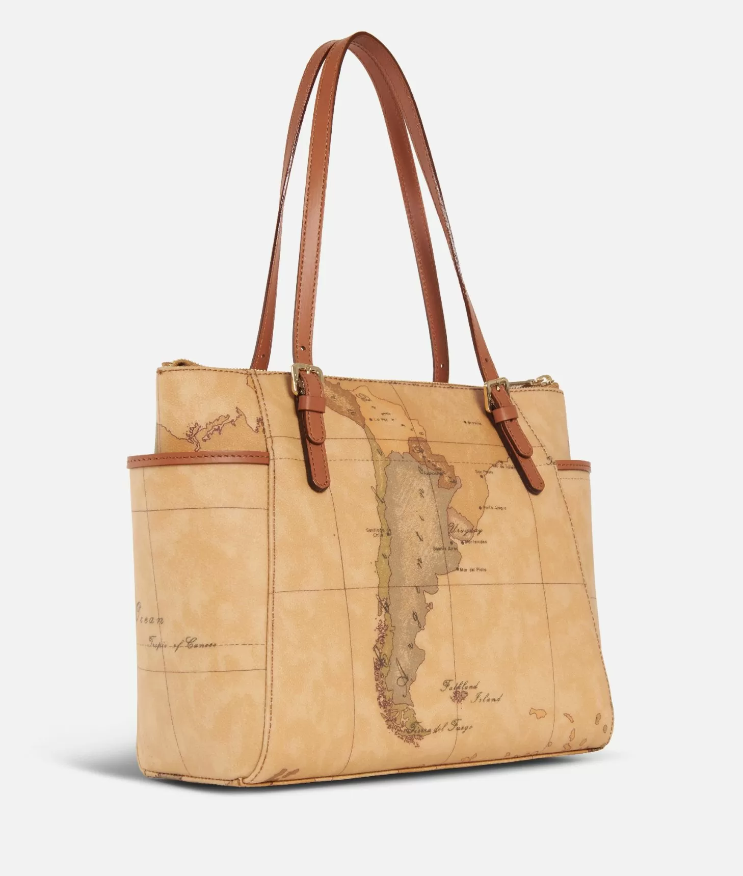 Alviero martini 1a classe Geo Classic Shopping bag con fibbie Online Outlet