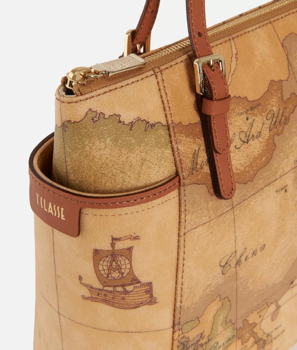 Alviero martini 1a classe Geo Classic Shopping bag con fibbie Online Outlet