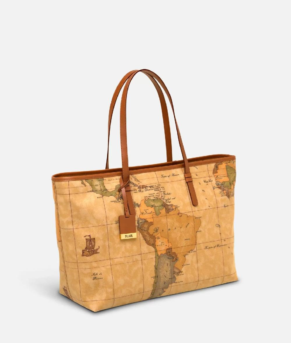 Alviero martini 1a classe Geo Classic Borsa shopping maxi con zip Grandi sconti