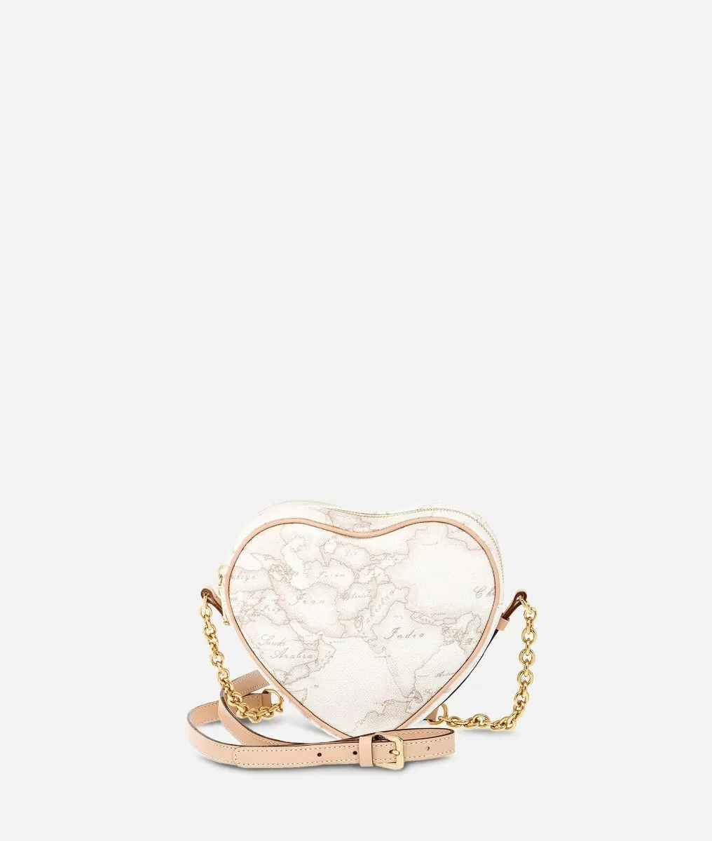 Alviero martini 1a classe Geo White Mini tracolla a cuore