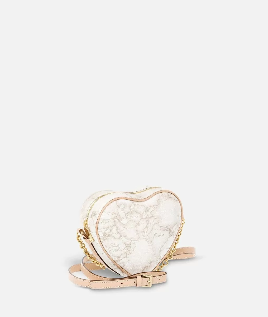 Alviero martini 1a classe Geo White Mini tracolla a cuore Liquidazione